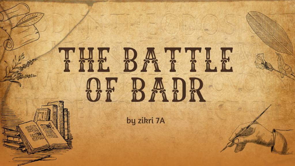 Story telling about the battle of badr